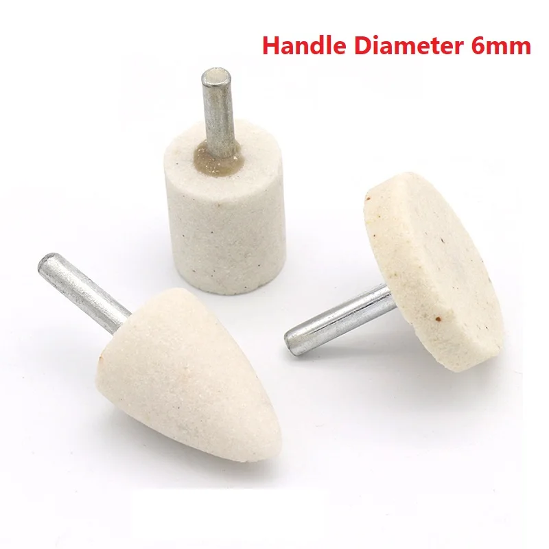6mm Shank Grinding Wheel Sharpening Head Portable Grinding Drill 16/20/25/30/40mm Rounded Corner Power Tool Accessories