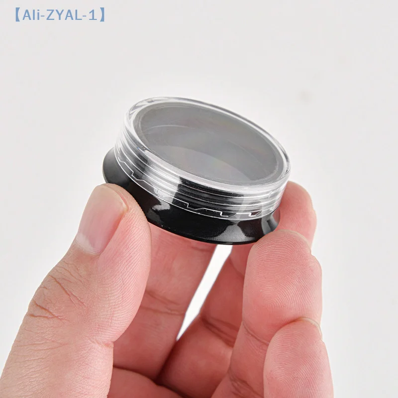 【ZYAL-1】10 قطعة أسود مسمار الفن تخزين زجاجة مسطحة فارغة مسمار بريق مسحوق مسمار الديكور حجر الراين صندوق يمكن القصدير للبلسم