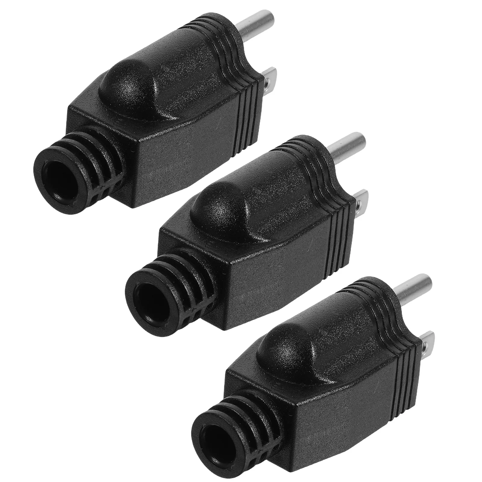 

3Pcs Detachable American Three Prong Plug Replacement Power Connector Adapter for Extension Cord Electrical Applications Device