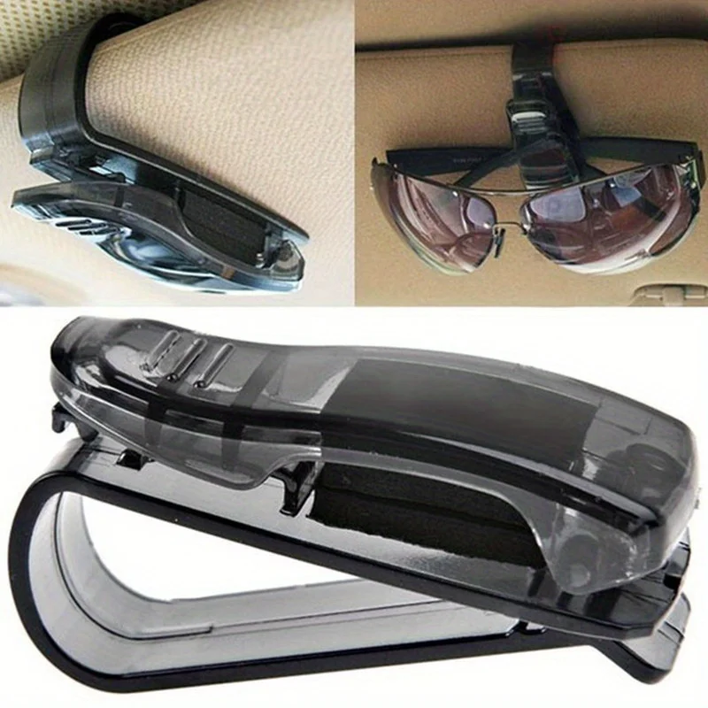 Universal Car Sunshade Glasses Case Sunglasses Clip Card Holder Bracket Multipurpose package receipt Sun Visor storage clip