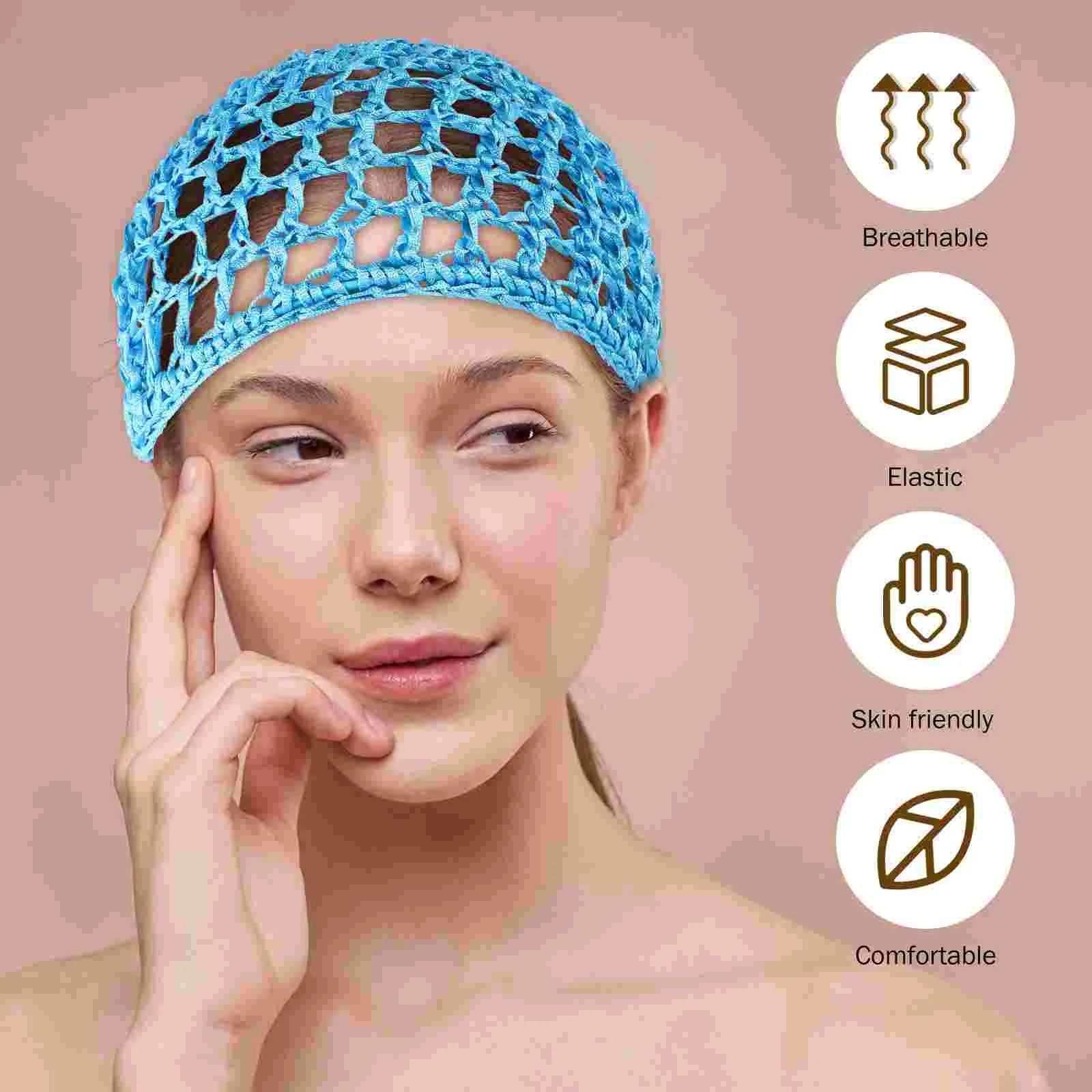 12 Pcs Mesh Hair Net Sleeping Women Hat Braids Bonnet for Female Hats Accessories