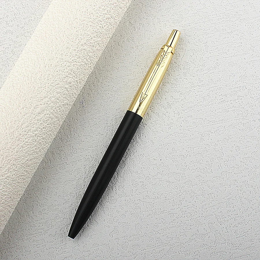 Długopis metalowy do biura, wkład 0.7MM, artykuły papiernicze, automatyczny długopis kulkowy do szkoły i biura, tusz czarny. — zdjęcie produktu 3