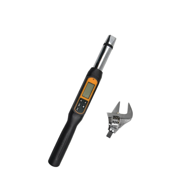 Adjustable Portable Digital Torque Wrench Open Ring Ratchet Head 340Nm Steel Construction Interchangeable Insert DIY Boxed