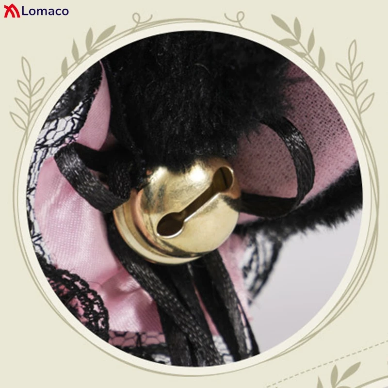 القوطية لوليتا خادمة أفخم آذان القط الشريط جرس الكشكشة الدانتيل العصابات الشعر المختنق الأساور النساء الفتيات الشعر هوب تأثيري اكسسوارات