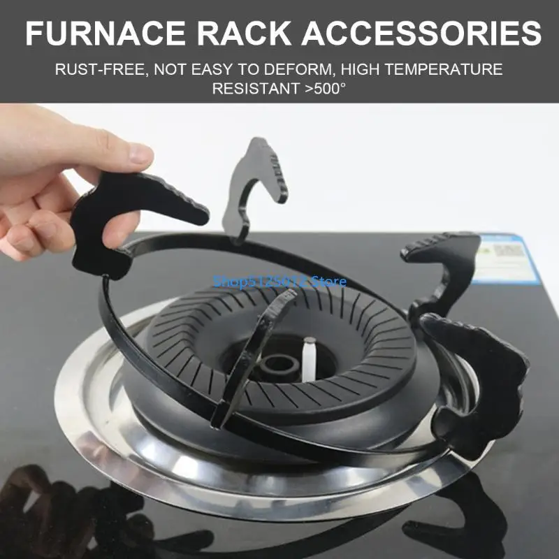 G8TC Cooking Accessory Wok Support Rings Iron Texture Suitable for Kitchen Stovetops