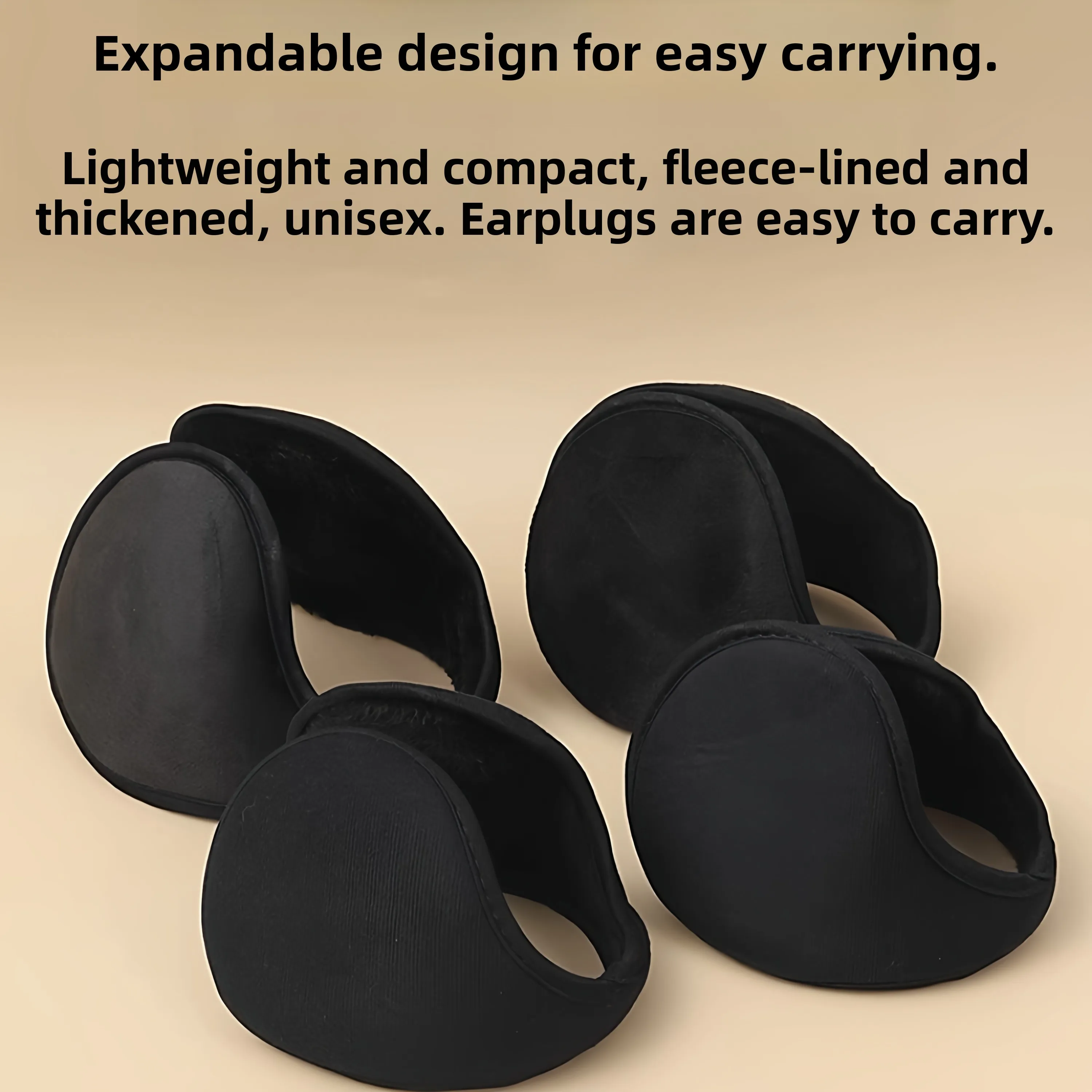Thickened Fleece Ear Muffs Unisex Winter Warm Adult Ear Covers Protective Ear Pads Men's Women's Stylish Accessory