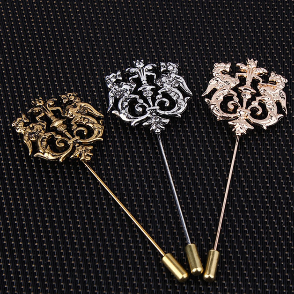 

6pcs Vintage For Men Suit Accessories Collar Bar Shirt Brooches For Men Lapel Pin Prom Wedding Party Decoration Tie Pin