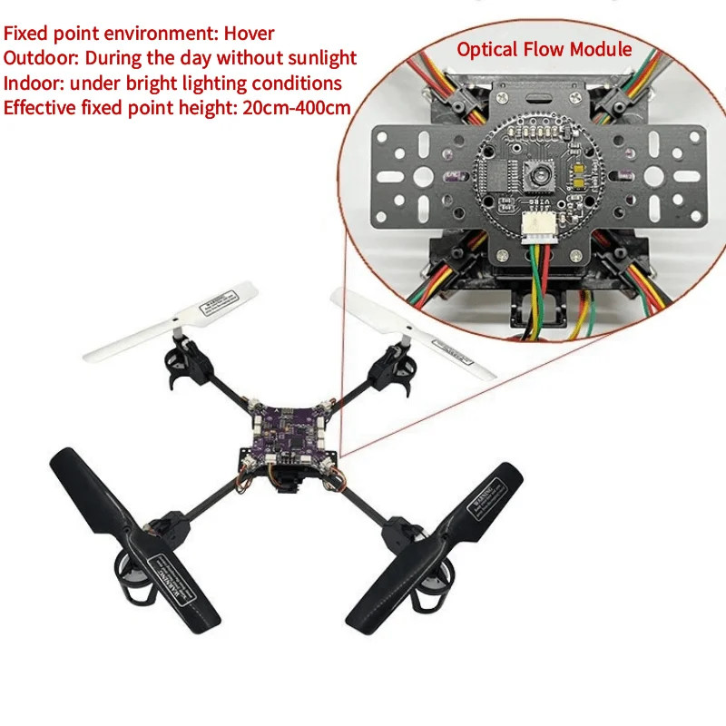 PMW3901 Optical Flow Module DIY Flight Control Fixed Point VL53L1X Laser Ranging Module Four Axis Hovering Module