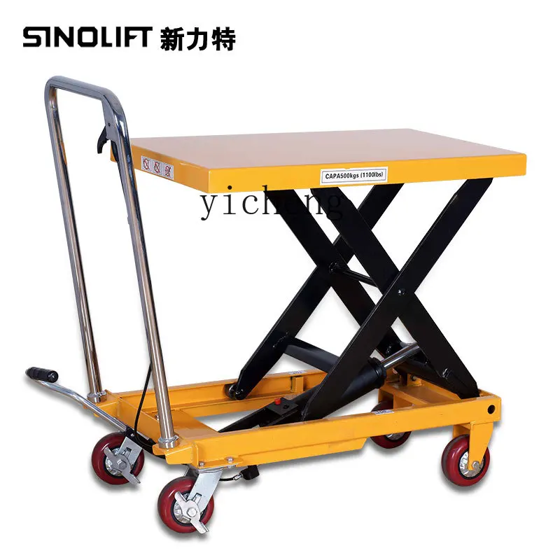 XL Manual Fixed Platform Truck Hydraulic Lift Mold Handling Truck