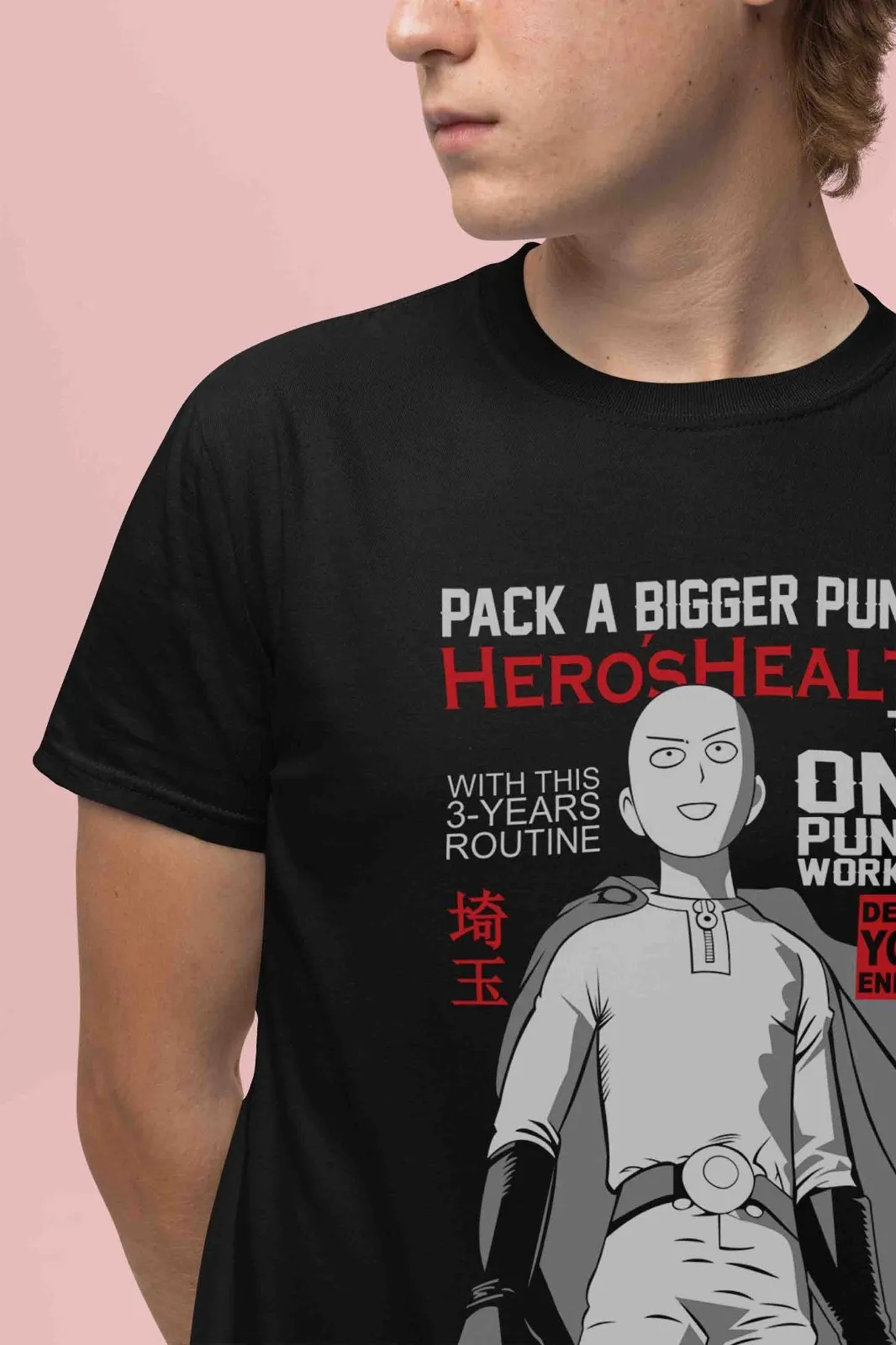 One Punch Man Shirt Saitama Tshirt Genos T-Shirt Tatsumaki Top Garou Anime Tee