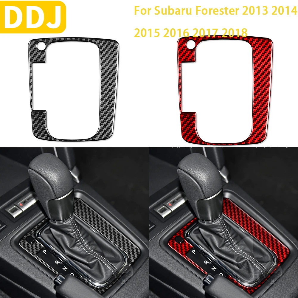 

For Subaru Forester 2013 2014 2015 2016 2017 2018 Accessories Carbon Fiber Interior Gear Outer Frame Trim Sticker