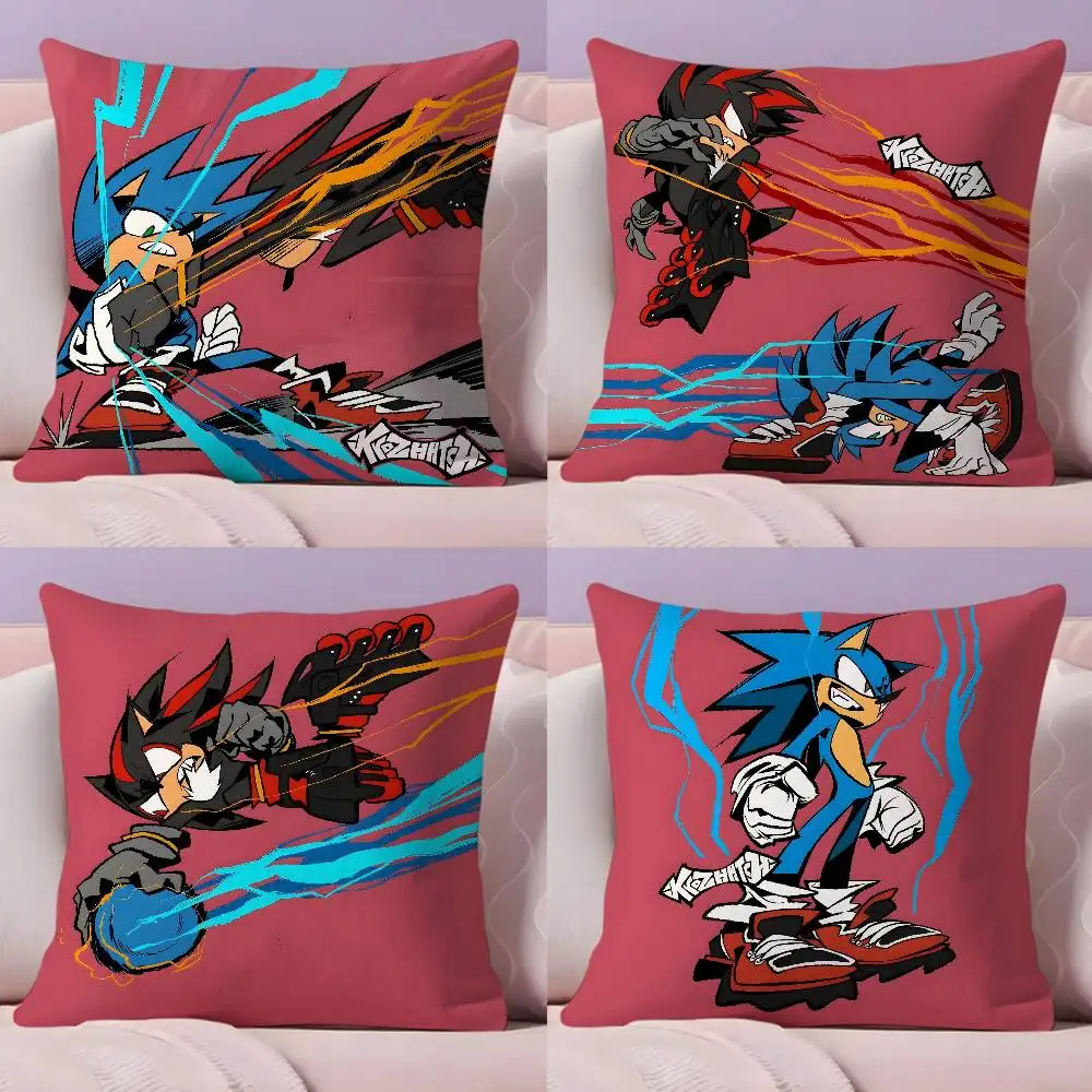

Shadow the Hedgehog Pillow Case Pillowcase Ultra Soft Skin Friendly Fabric Cloud Like Comfort & Concealed Zipper