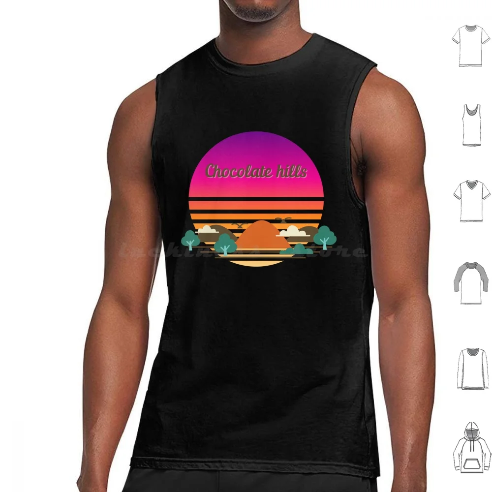 

Philippines Chocolate Hills Tank Tops Vest Sleeveless Filipino Filipina Pinoy Pinay Philippines Pilipino Streetwear