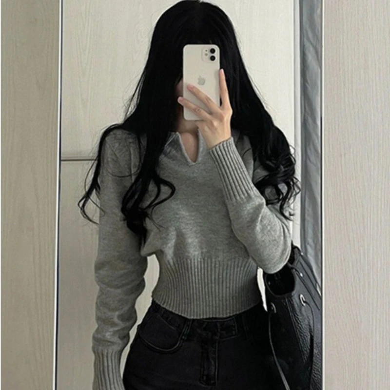 2024 Pure Polo Neck Knitted Sweater For Women Stomach Slimming And Fashionable