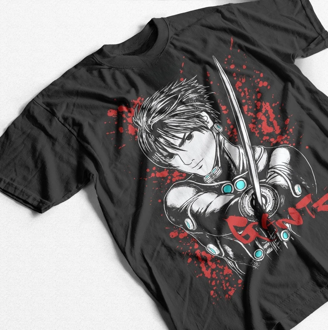 Summer Hot Selling Gantz T-shirt Anime Gantz Japanese Anime Manga Waifu Gift Shirt Men's Round Neck T-shirt