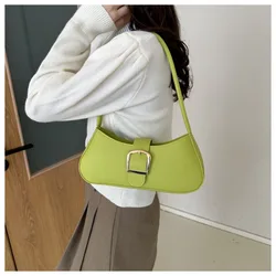 French Niche Texture Underarm Bag Winter New Fashion Simple Female Shoulder Bag Commuter Joker Handbag Luxury Brand Shoulder Bag