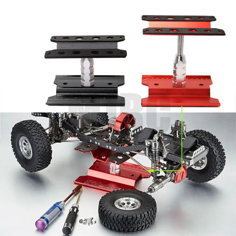 RC Car Tool Lifting Work Stand Mounting Platform 360 Degree Rotating Repair Station For 1/10 1/8 Buggy Crawler Car