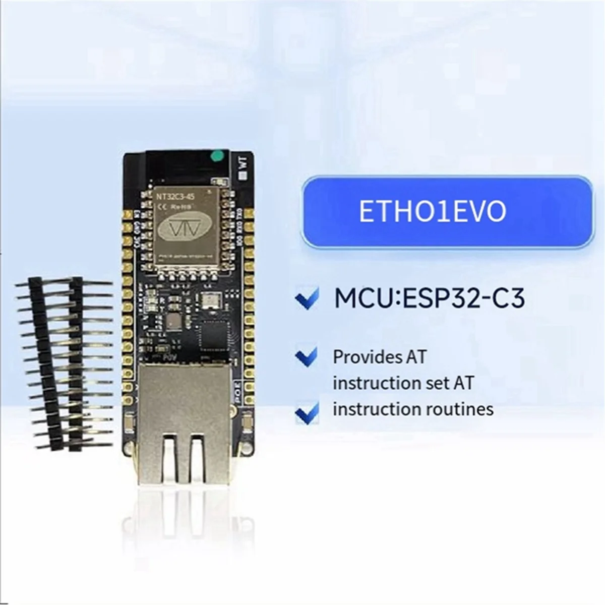 ETH01-EVO Onboard ESP32-C3 Development Board with Ethernet WIFI Bluetooth 3-In-1 IoT Gateway Convenient Module