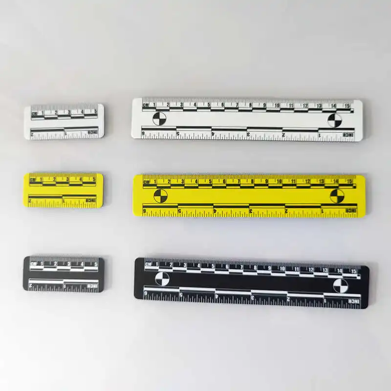 5 cm Magnetic Micro Ruler for Photography, 15 cm Microscopic Ruler with Scale and Weight