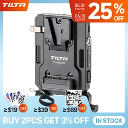 TILTA Mini PD V Mount Battery Plate Black TA-BTP4-V-B with USB-C P-Tap and 2-Pin Lemo