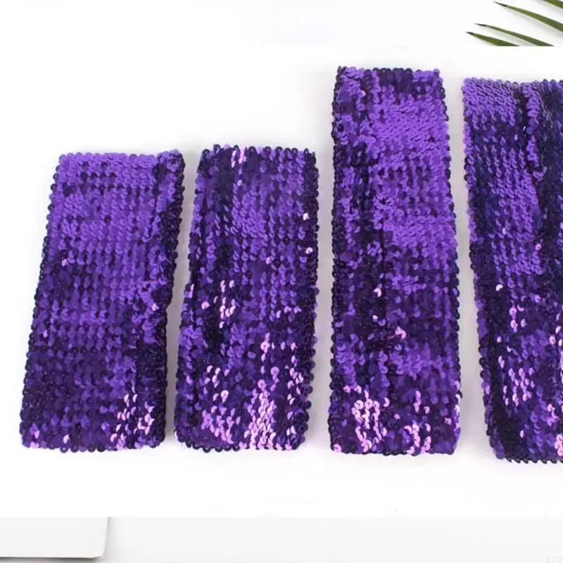 N7YEスパンコールカフス女性キラキラ光沢のあるスパンコール伸縮性のある弾性オーバーリーブアームスリーブパフォーマンスパーティーコスチュームアクセサリー