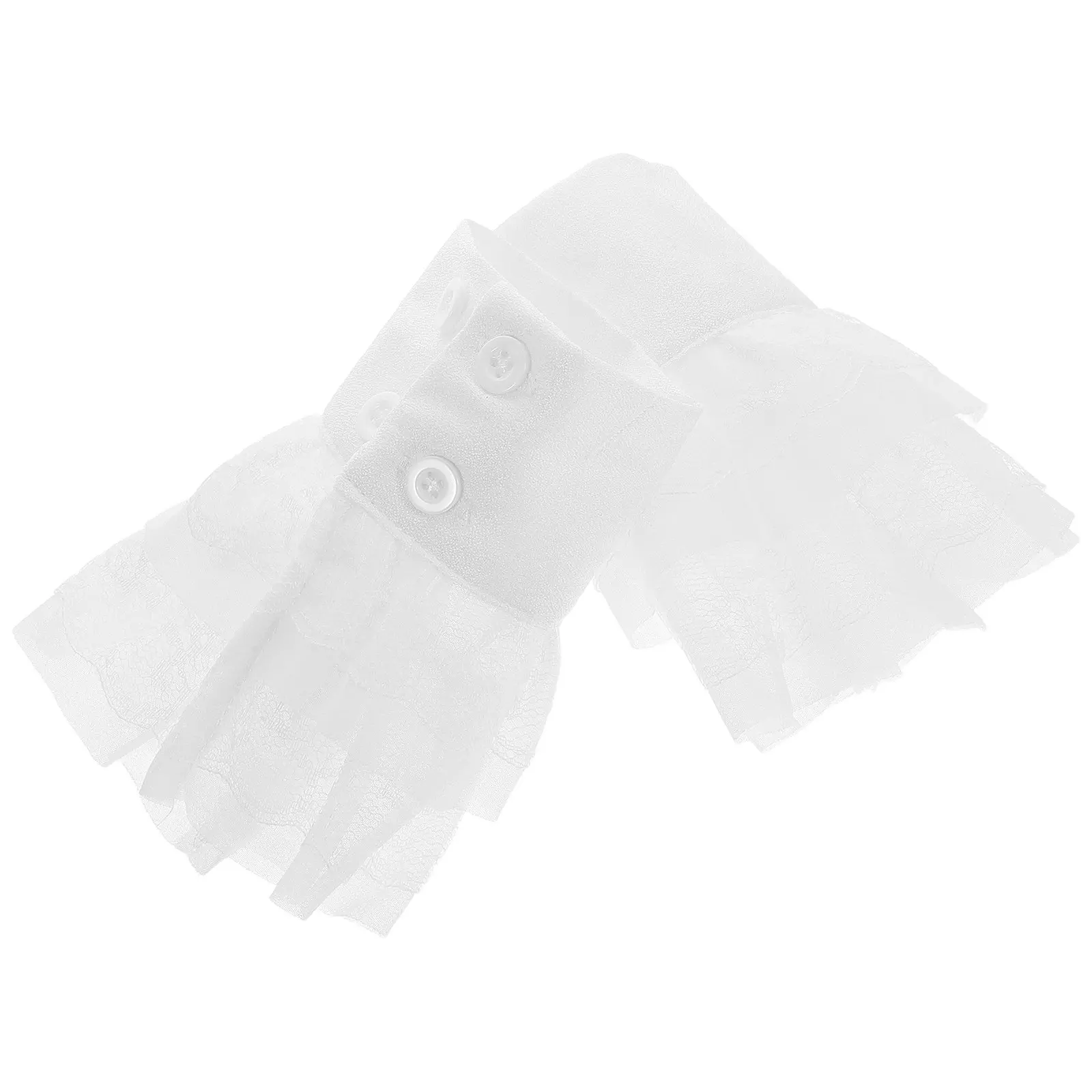 

Пара тканевых накладных рукавов с рюшами, съемные, для женщин, стильный аксессуар для многослойного ношения, для свитеров, курток, свадебных нарядов, элегантные