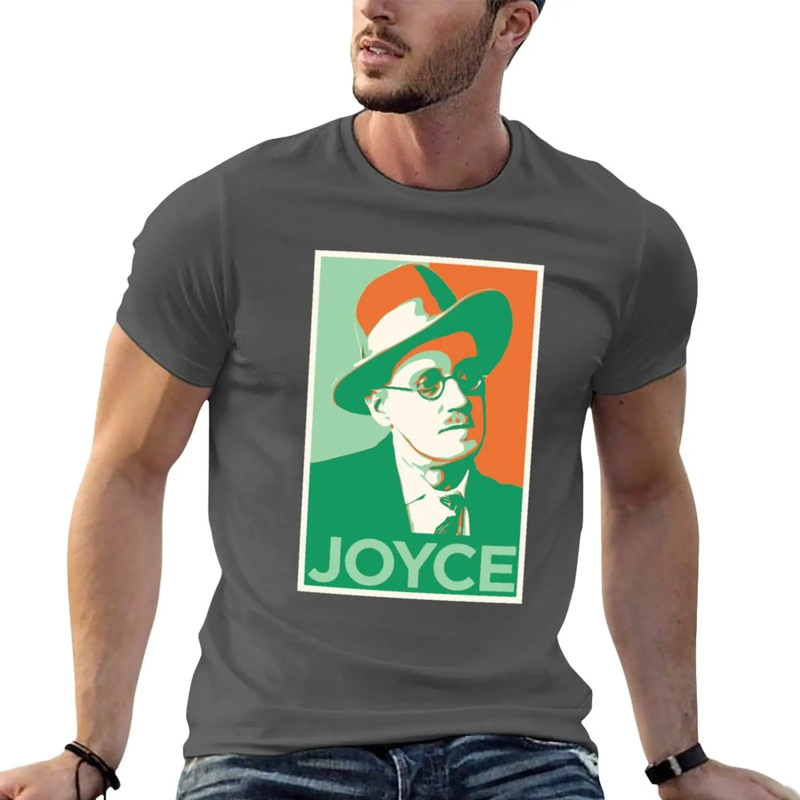 New James Joyce T-Shirt graphics t shirt summer clothes black t shirts mens white t shirts