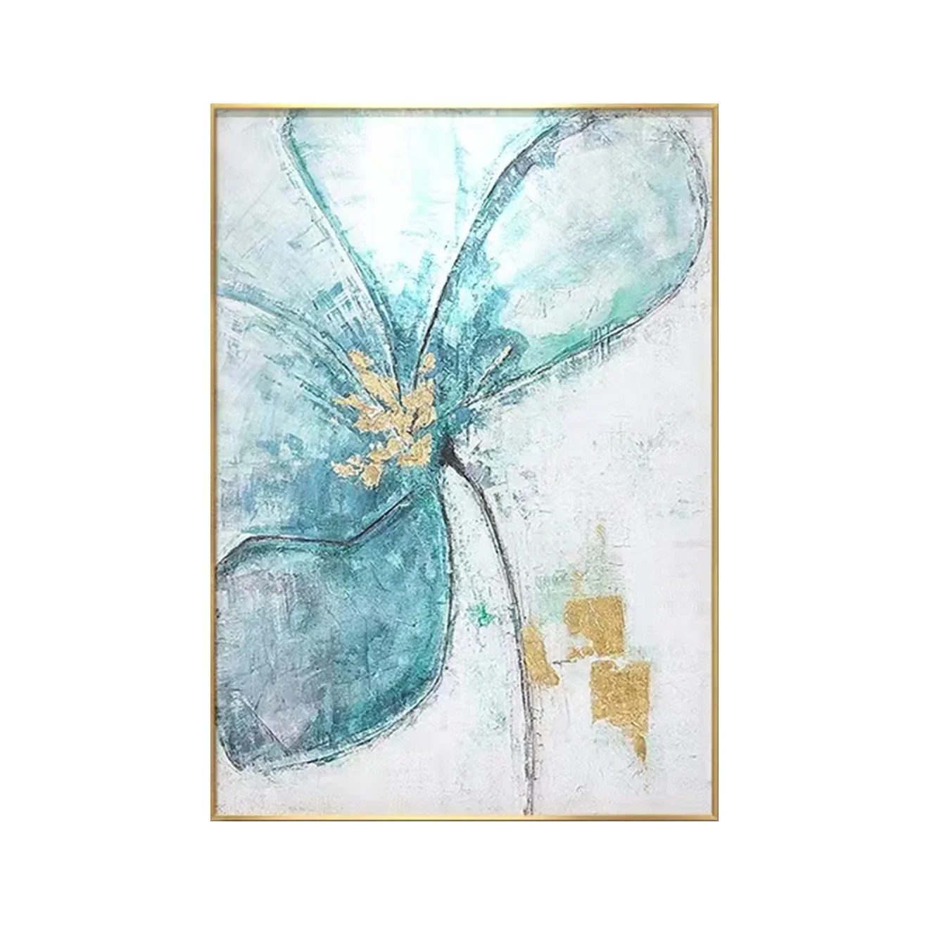 

Pure hand painted, oil painting, living room, dining room, light luxury, large, floor to ceiling, flower, decorative painting