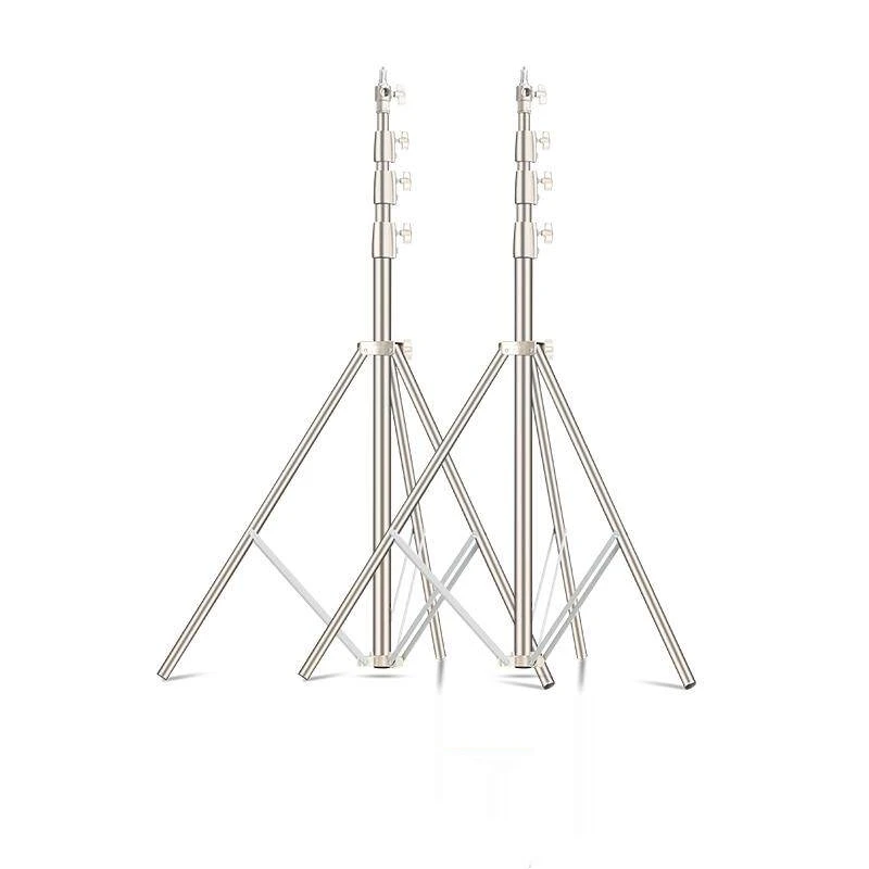 Portable, Foldable, Telescoping, Sturdy Heavy-Duty Tripod; 4-Meter Stainless Steel Photography Light Stand; Studio Stand