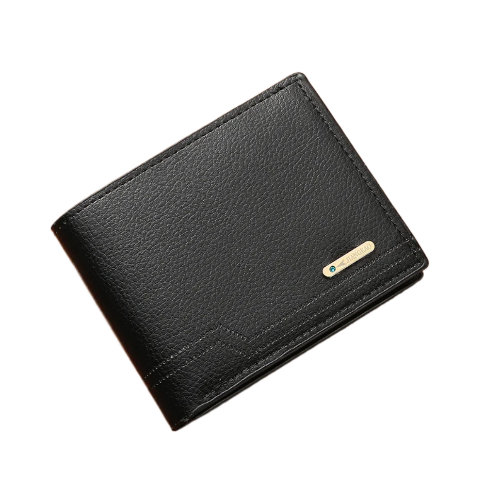 Casual PU Leather Men's Short Wallet Multi-position Large Capacity Pocket Purse Ventilate Waterproof Male Leather Purse Male