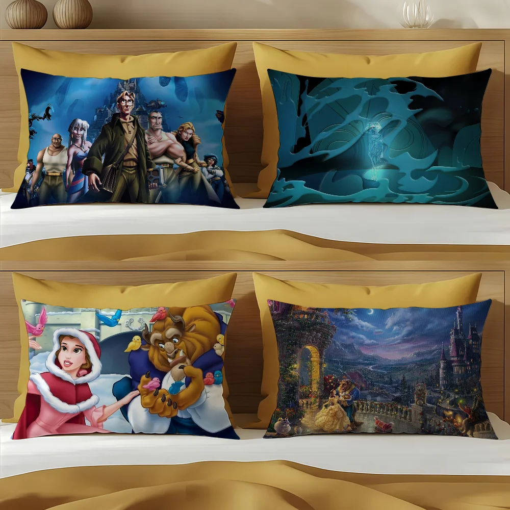 الكرتون أتلانتس الإمبراطورية المفقودة غطاء الوسادة أريكة غرفة المعيشة مكتب مستطيل وسادة المنزل مقهى الفراش ضرب المنتج