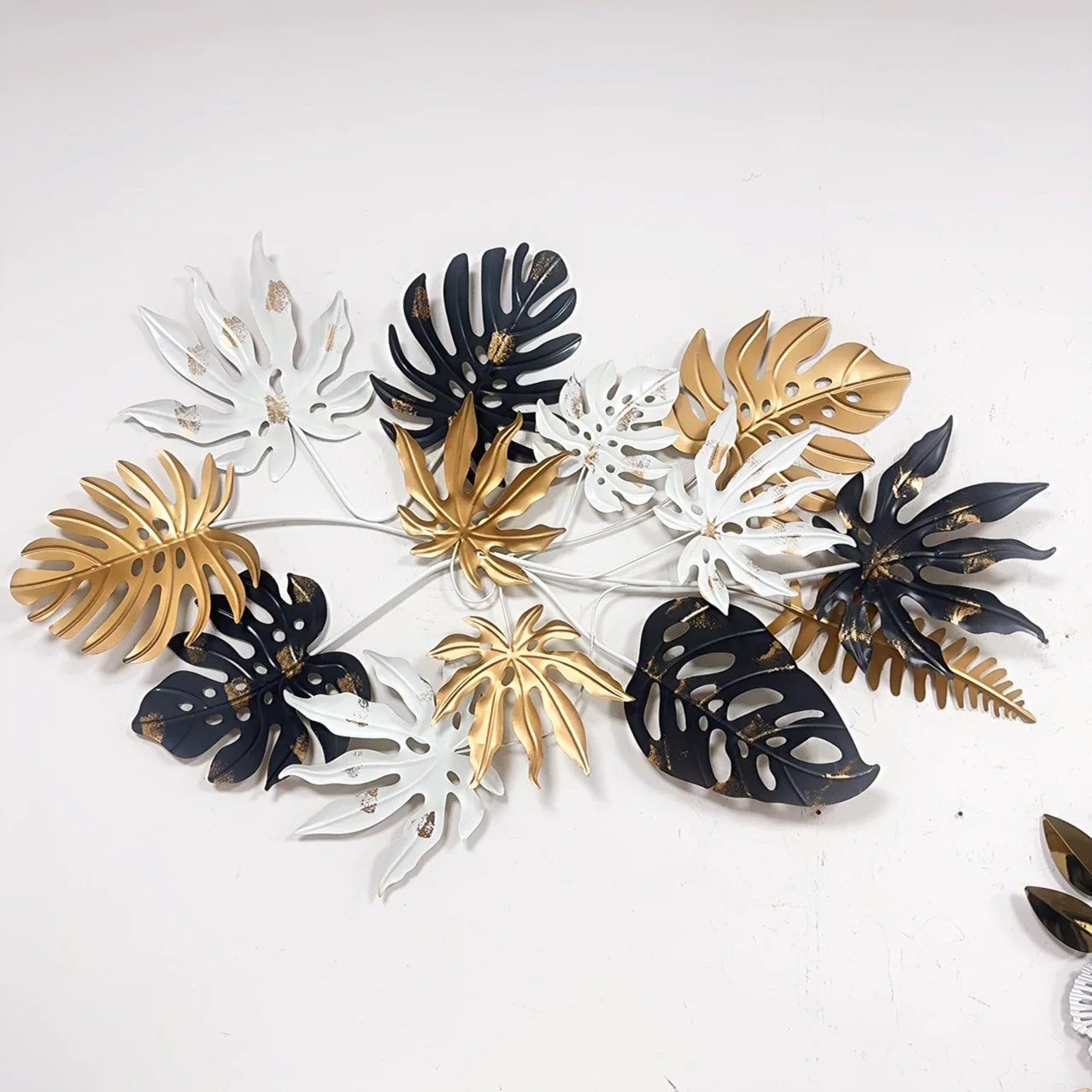 Metal embossing and flushing work in progress Accessories Plants Turtle Back Bamboo Bonsai Leaf Viewing Iron Flower Crafts Three