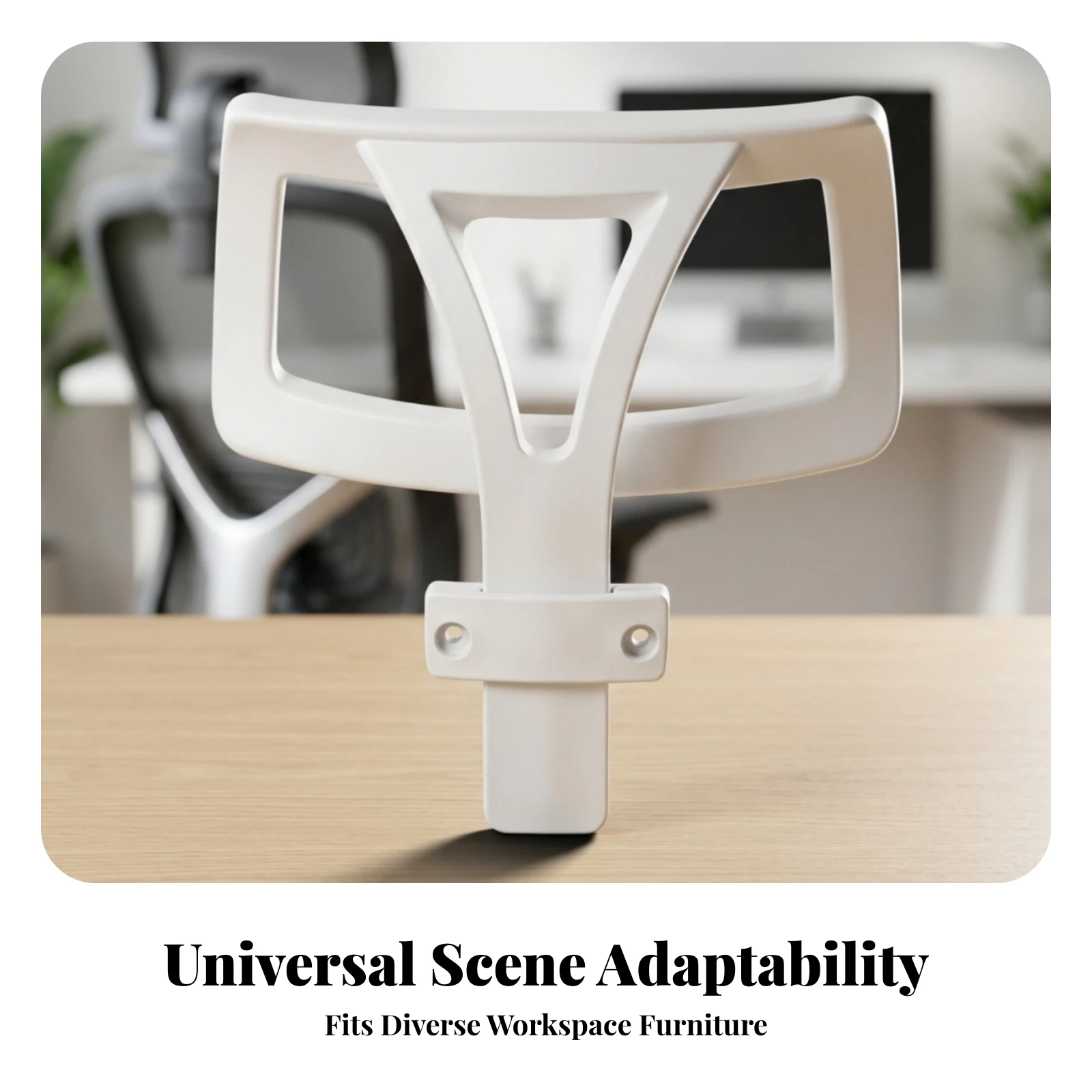 Cadeira de Escritório com Apoio de Cabeça Vertical, Design Ergonômico Moldado, Apoio de Cabeça Ajustável