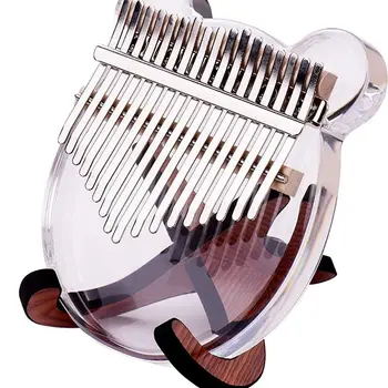 Muslady 17-Key Kalimba Thumb Piano Transparent Acrylic Material with Carry Bag Musical Note Sticker Tuning Hammer 17 key kalimba
