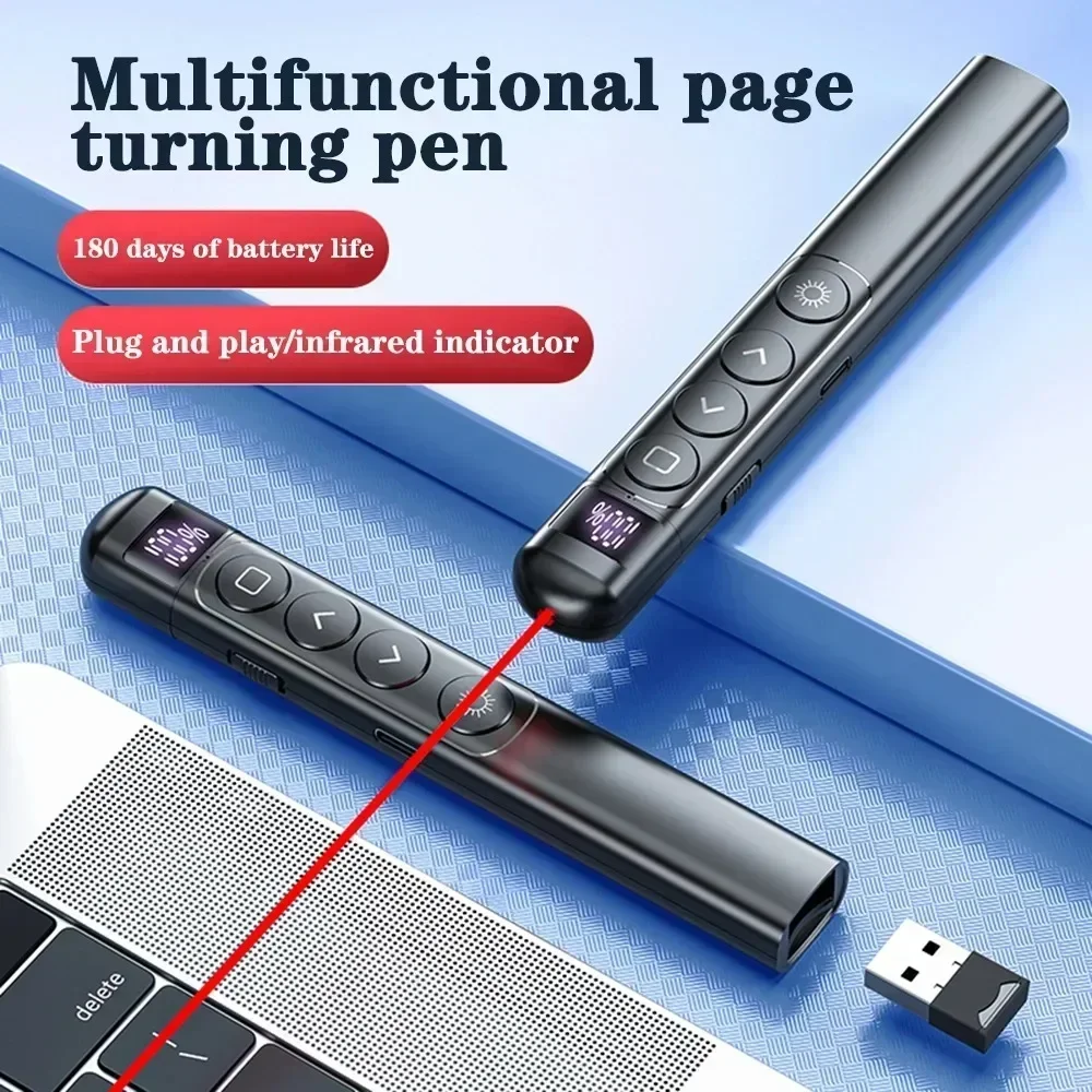 Teaching Demonstration Pen Electronic Chargeable  Remote Control Pen Increase Productivity  Presentation Laser Pointer