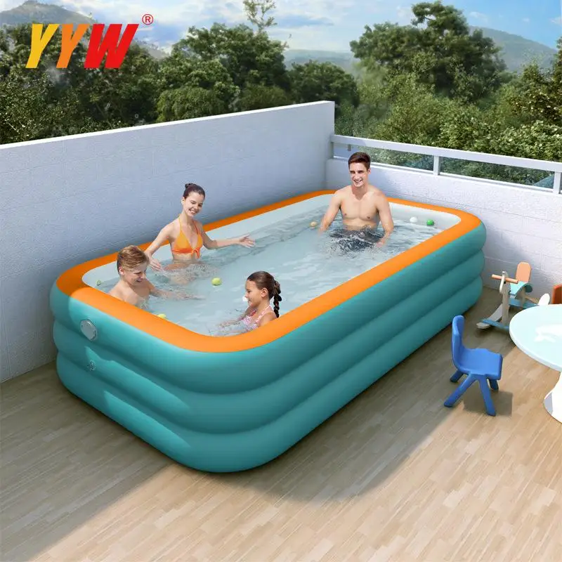 Inflatable Swimming Pool With Ladder Summder Children Portable Indoor Outdoor Basin Bathtub Water Game Sports Home Paddling Pool