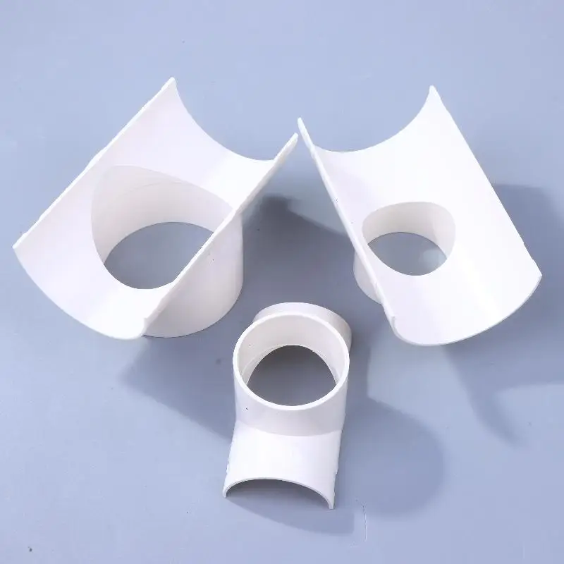 For Home Outdoor Industrial Plumbing Accessories PVC Open Tee Pipe Joint Repair Patch Drain Pipe Adapter Tube Connectors