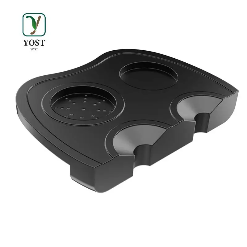 

YOST-Food Safe Силиконовый коврик для утрамбовки угла кофе Противоскользящие мягкие подушечки для держателя станции с порошком A