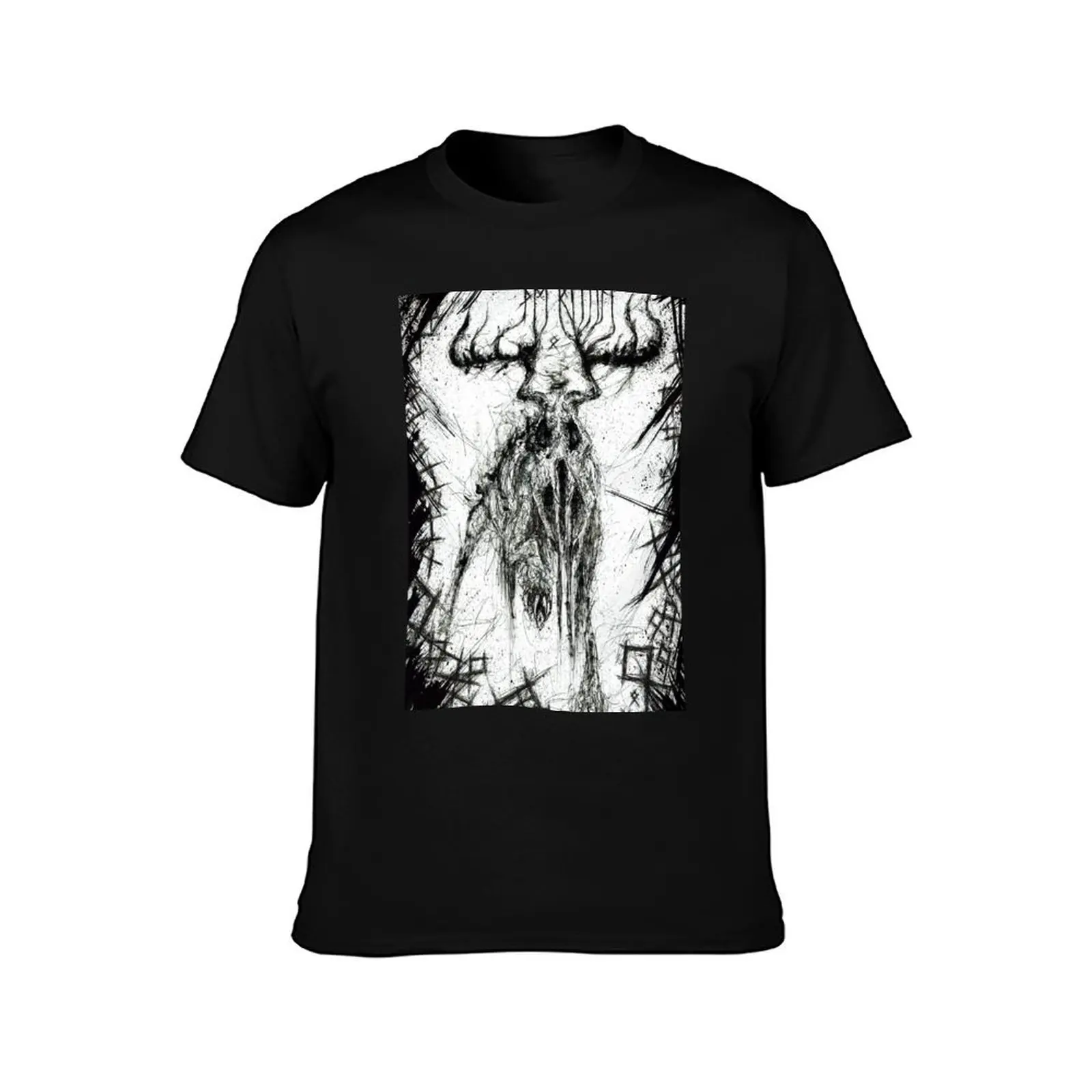 The Ritual Horror Runes T-Shirt man t shirt cotton T-Shirt