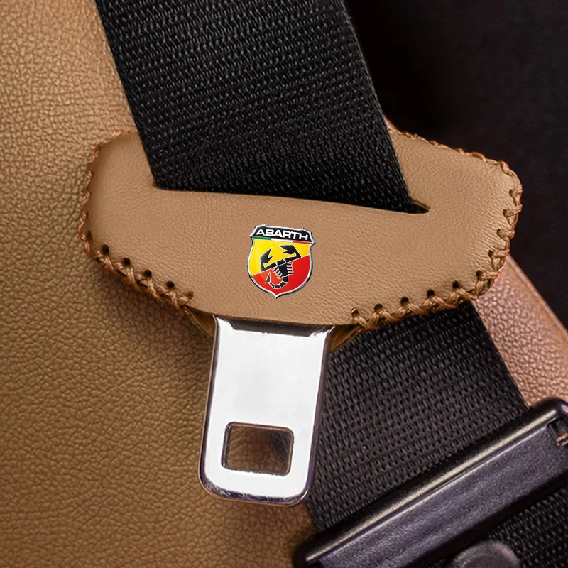 Car Seat Belt Clip Protector Seatbelt Buckle Plug Protective Cover For Fiat Punto Abarth 500 Stilo Ducato Palio Bravo Doblo