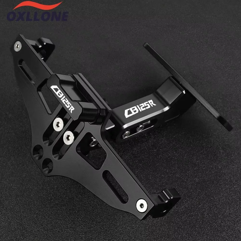 For Honda CB125R 2017 2018 2019-2023 2024 CB 125R License Plate Bracket Holder with LED Light Indicator rear bracket with light