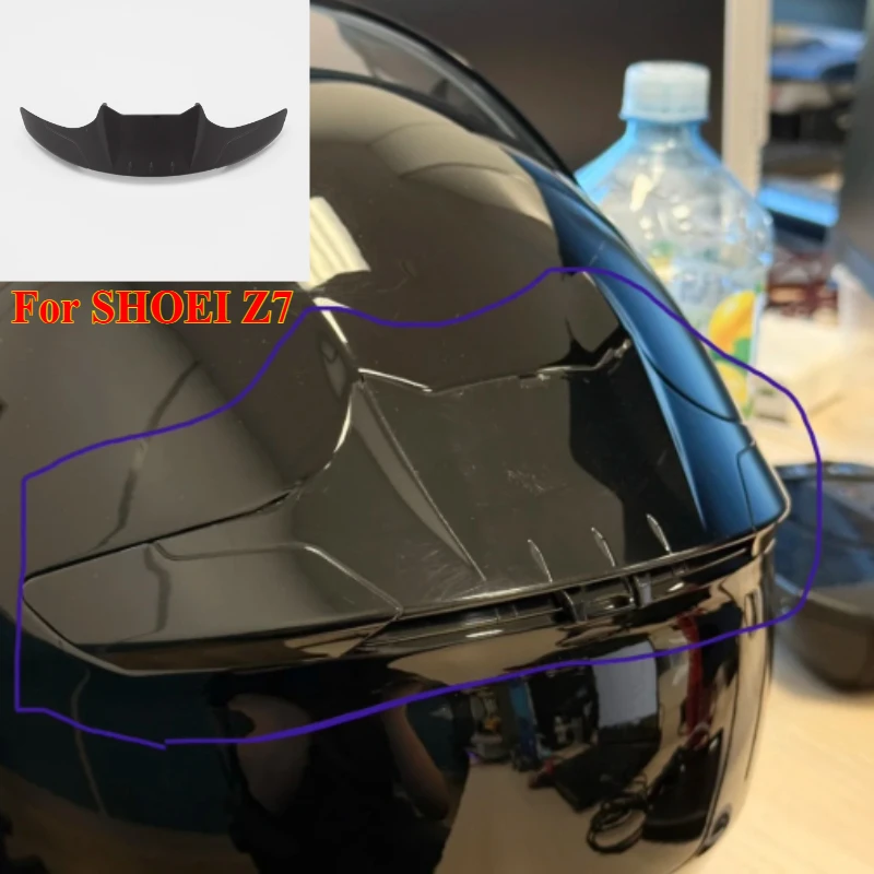 1 Uds. Funda alerón para casco con embellecedor trasero de motocicleta negro mate para SHOEI Z7, accesorios para casco de motocicleta