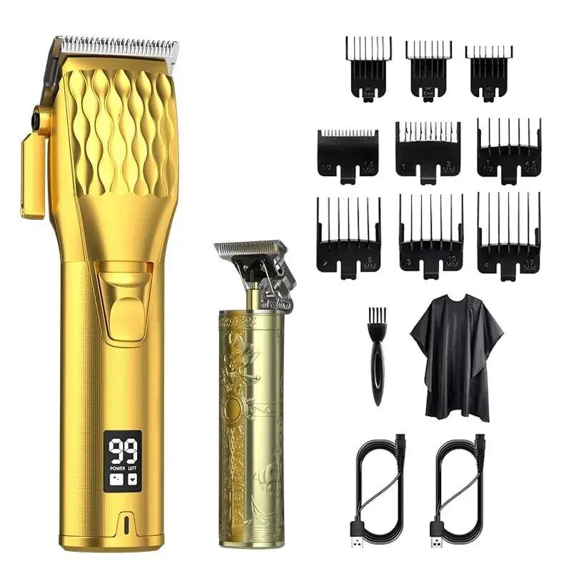 USB Multifunctional Electric Hair Clipper Salon Hairdresser Exclusive Bald Hair Clipper T9 Hair Clipper Set Hair Trimmer For Men