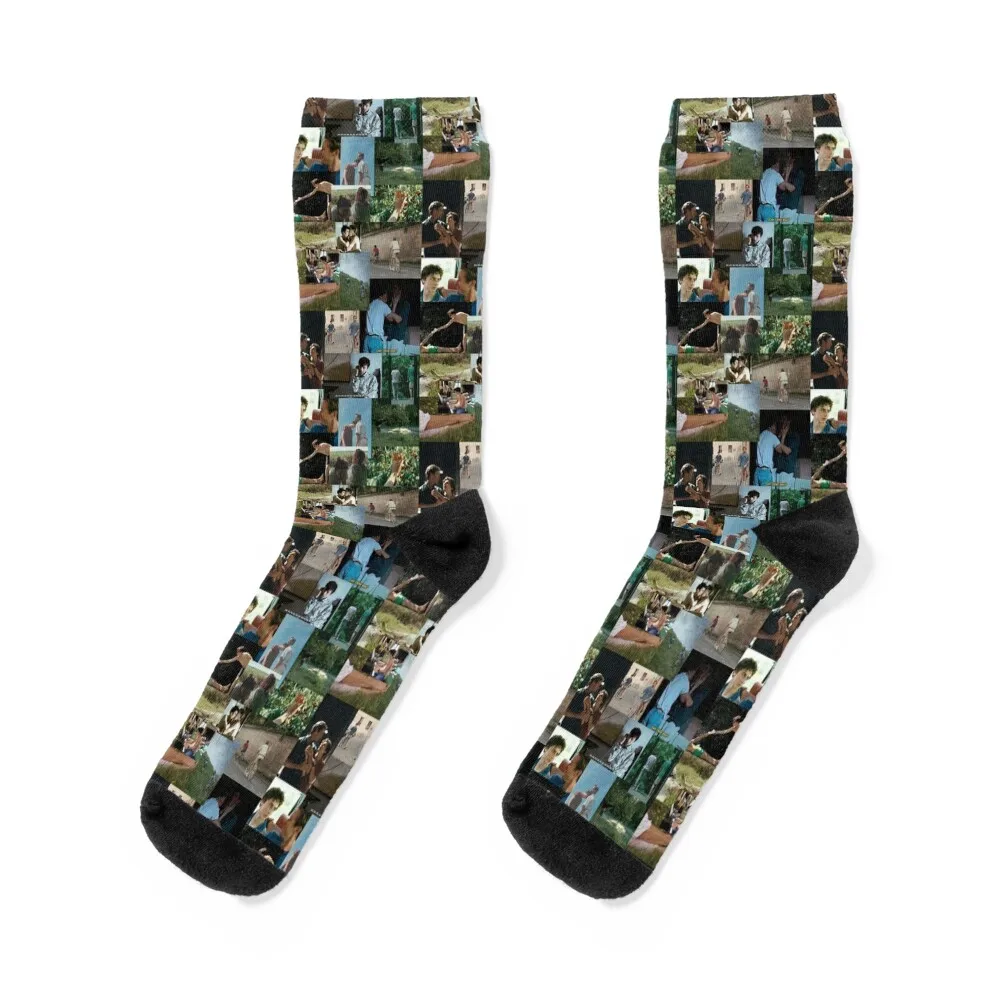 

call me by your name elio and oliver Socks men cotton high quality Hiking boots halloween custom Socks Women Men's