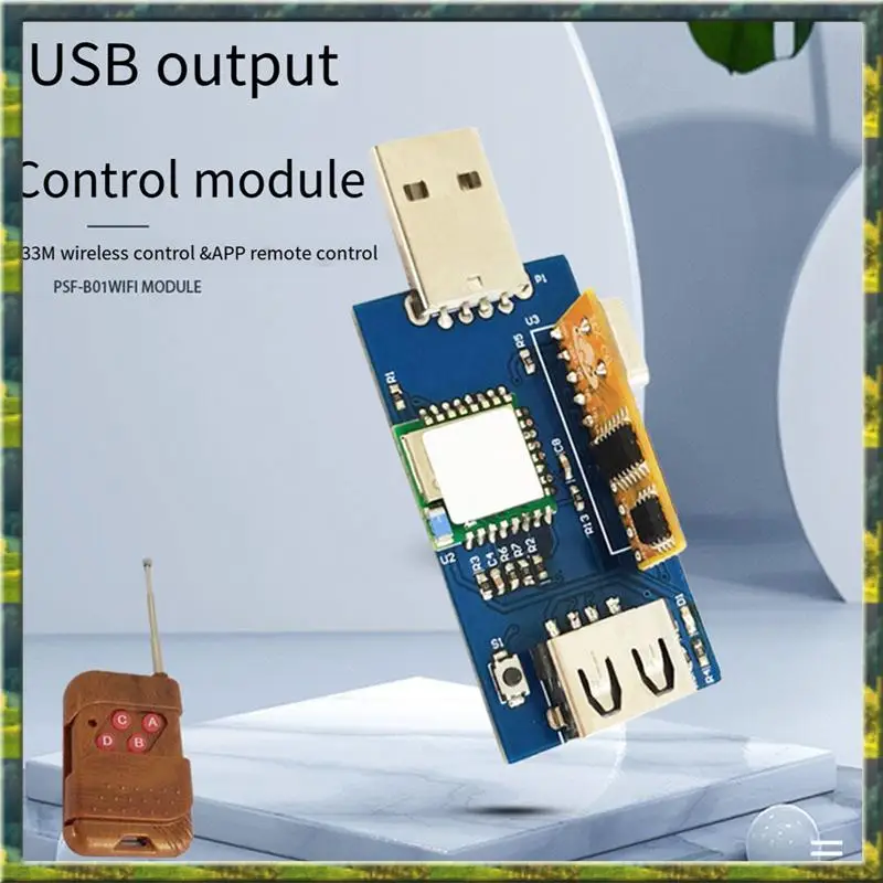 

ABGZ Дистанционный USB-переключатель Управление через мобильное приложение/433M Пульт дистанционного управления 2,4G Wi-Fi с USB-передачей данных Многофункциональный модуль