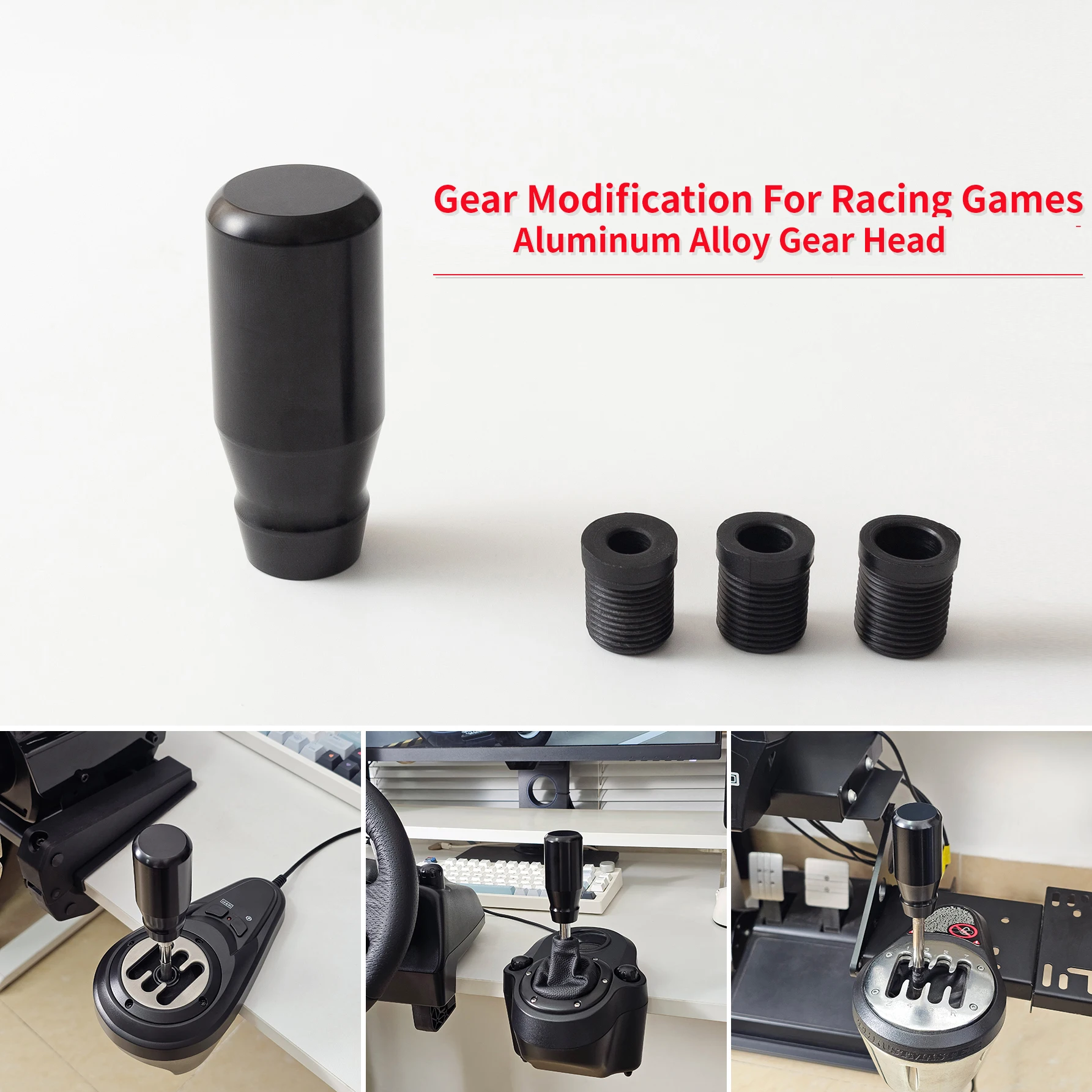Gear Shift Knob Simracing Game Shifter Head Replacement for Thrustmaster TH8A TH8S Logitech G27 G29 G923 PXN V10 A7 Fanatec SQ