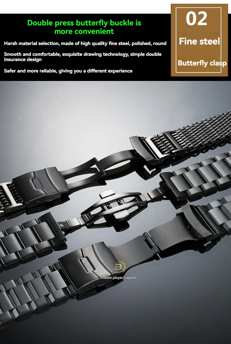 Pulseira de relógio de aço inoxidável GBD-200 para casio G-SHOCK GD-200-1 A preto e GBD-200RD-4, pulseira de metal, pulseira esportiva à prova d'água