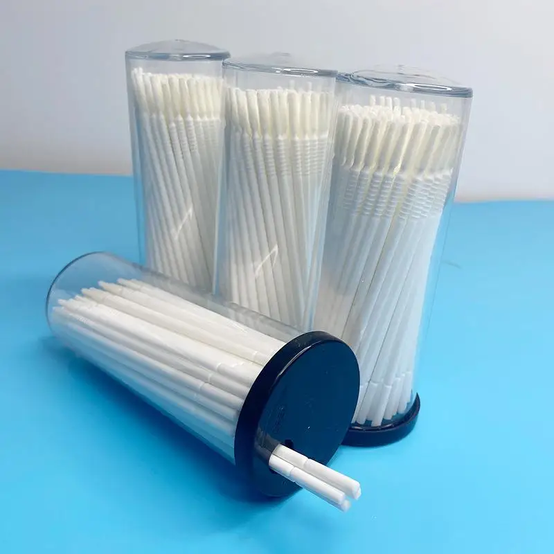 100Pcs Disposable Micro Brush Applicator Microswabs For Eyelash Extension Removing Tools, Mini Cotton Swab Brushes For Makeup