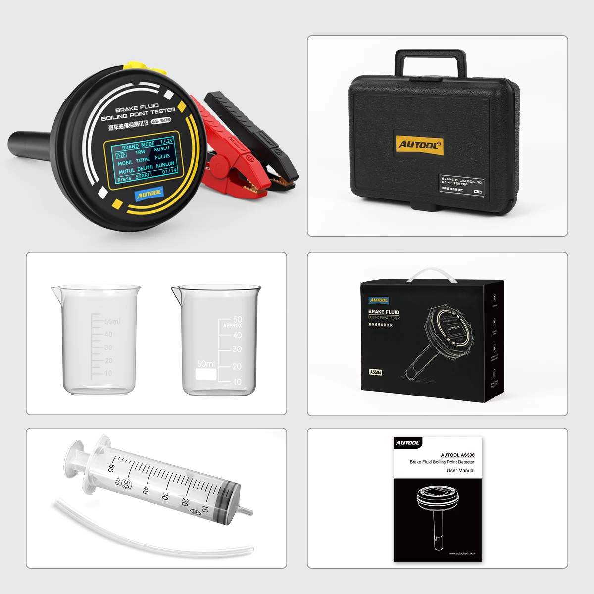 Low Price  Autool AS506 Brake Fluid Boiling Point Tester  Universal Diagnostic Tool with High-Quality