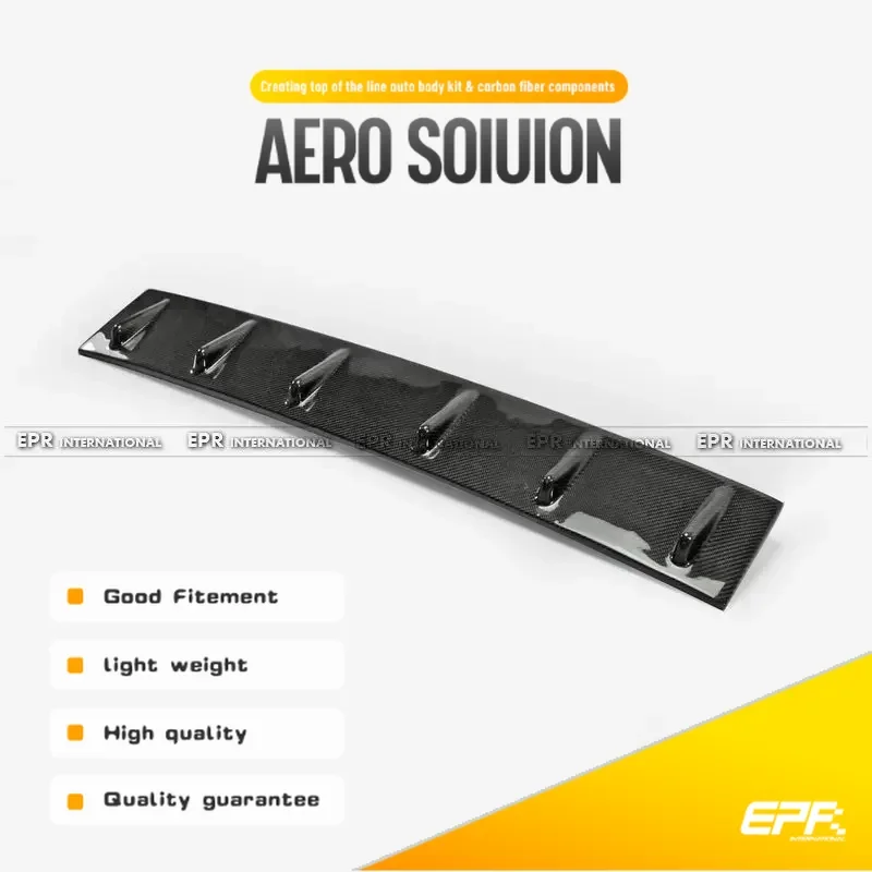 

Car-styling For Impreza GRB WRX STI Carbon Fiber Vortex Generator Glossy Fibre Rear Window Wing Auto Roof Spoiler Body Kit Trim